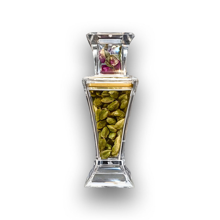 زعفران قائنات سوپر نگین اتویی (خالص) - یک گرم (1 گرم) + 15 گرم هل پک فلزی هدیه