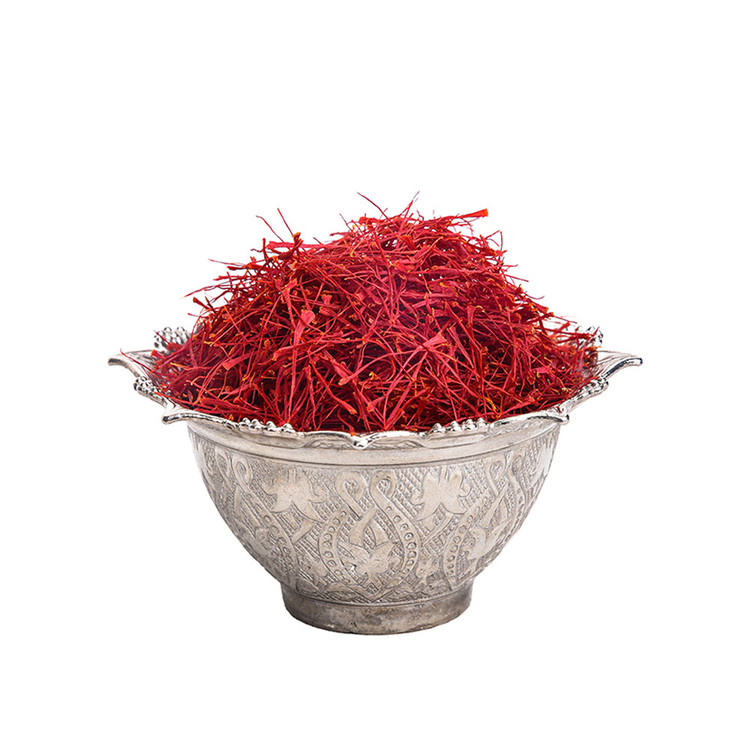 زعفران قائنات سوپر نگین اتویی (خالص) - یک گرم (1 گرم) + 15 گرم هل پک فلزی هدیه